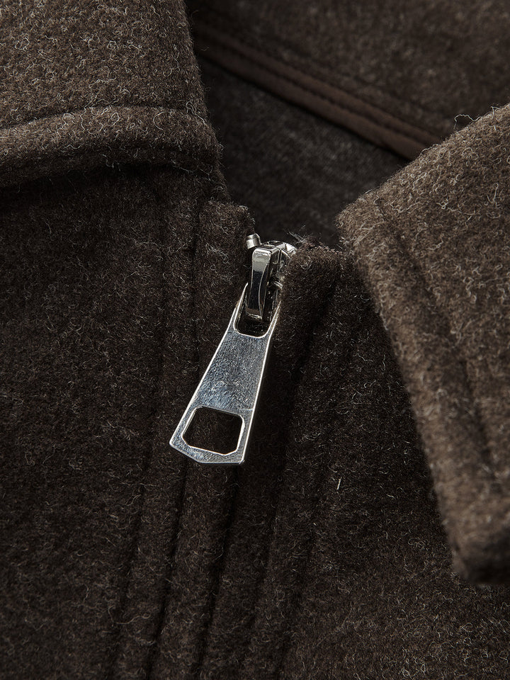 Drune | Reißverschluss Tweedjacke