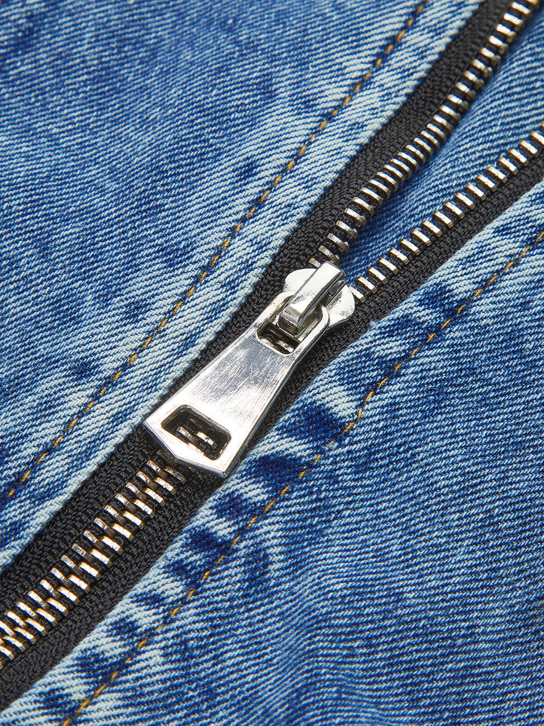 Drune | Sleeve Denim-Panel Slim Jacket