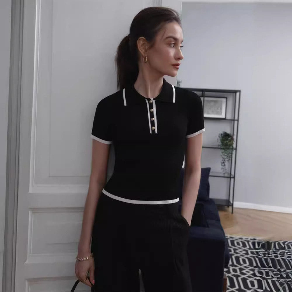 Drune | Strick Polo Für Damen