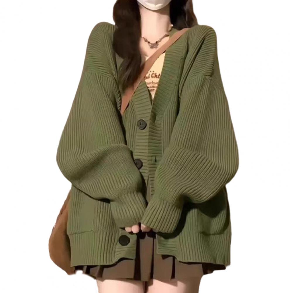 Drune | Damen Freizeit Baumwoll Strickjacke
