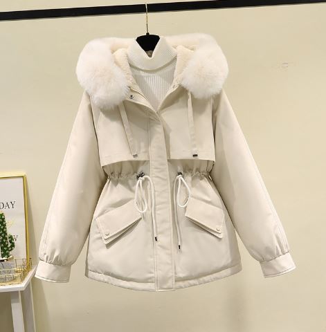 Drune | Übergroße Baumwoll Wd Jacke mit Samtfutter