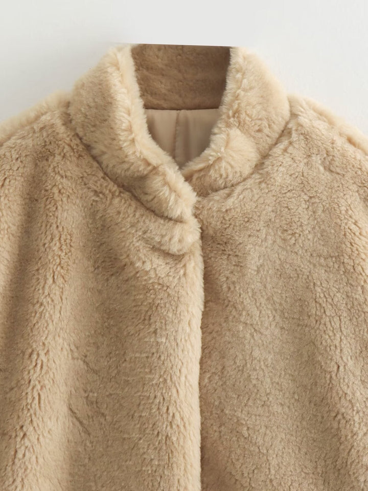 Drune | Jacke mit Teddybär-Optik für Damen
