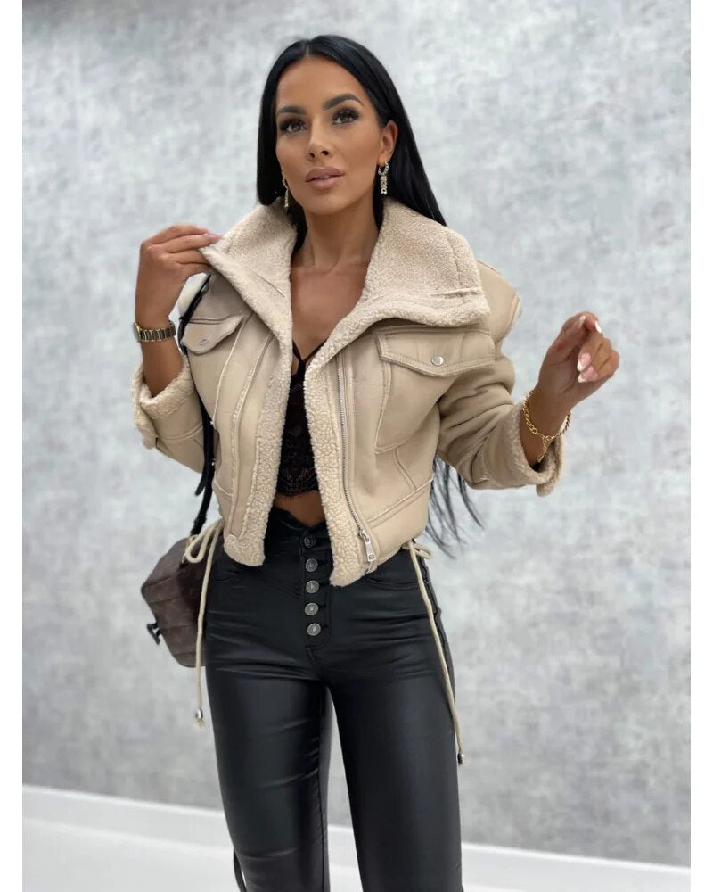 Drune | Retro Samt Kurze Jacke