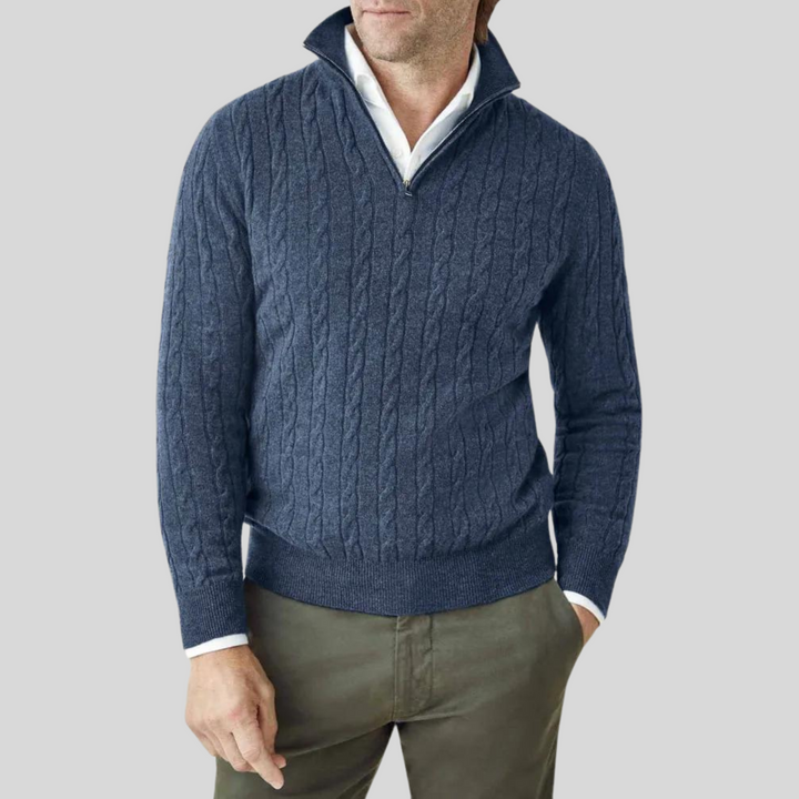 Drune | Hochwertiger Herren-pullover mit Reißverschluss