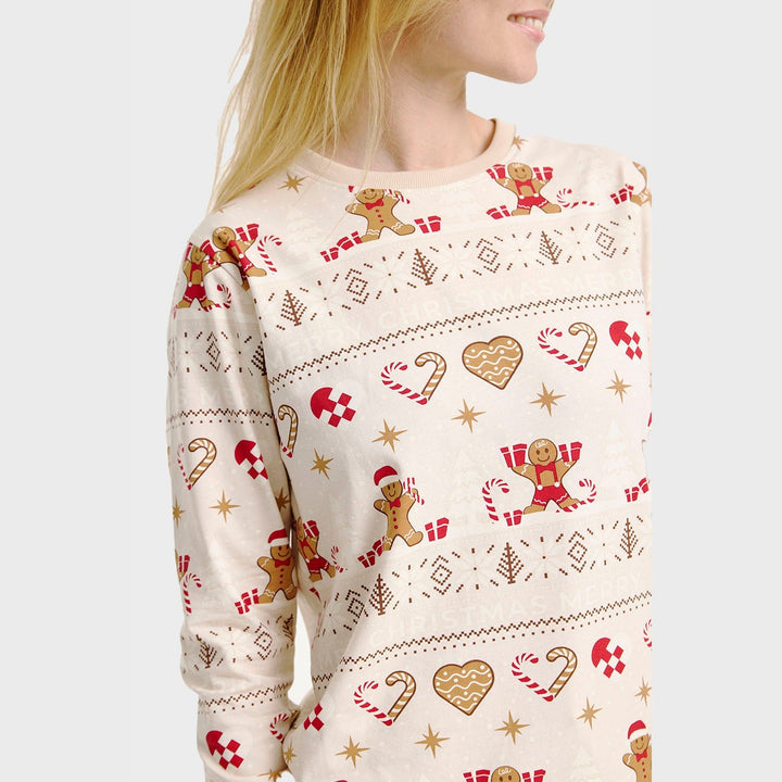 Drune | Christmas Cookie Weihnachts-Pyjama beige - Herren