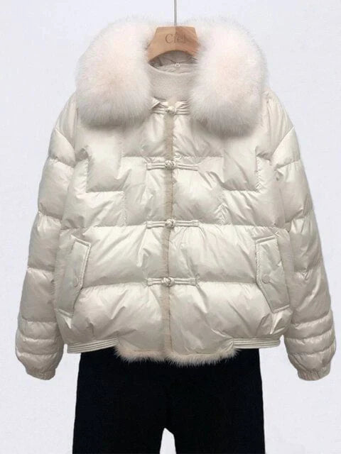 Drune | Lockere Pufferjacke Warm & Vintage