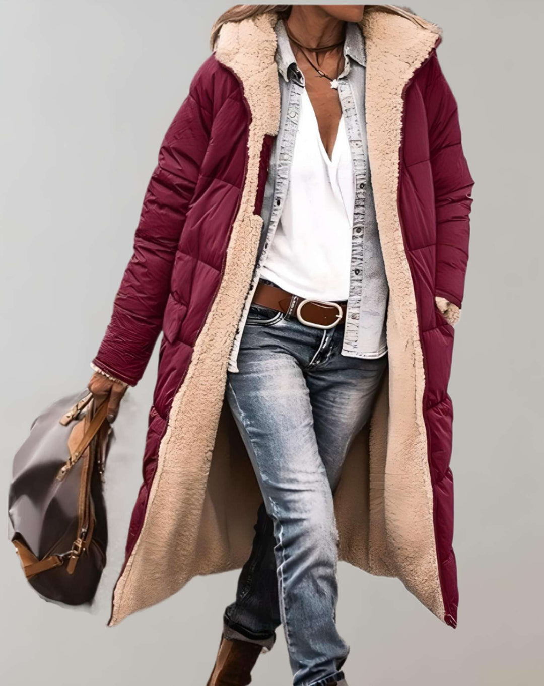 Drune | Winter-Trenchcoat für Frauen Lang