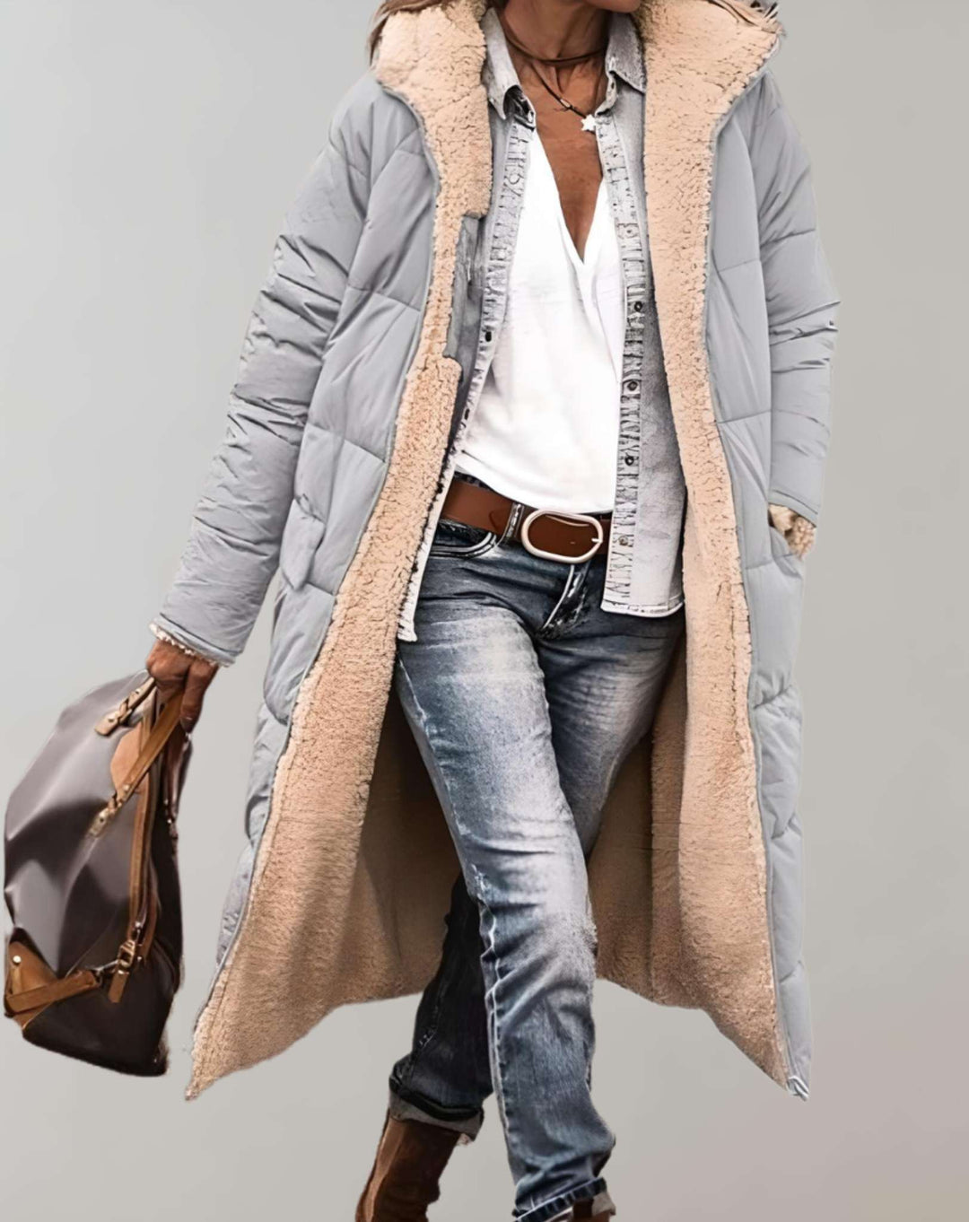Drune | Kapuzenmantel mit Kunstfellfutter - Ultra-warm & stilvoll - Wasserabweisend - Winterbekleidung
