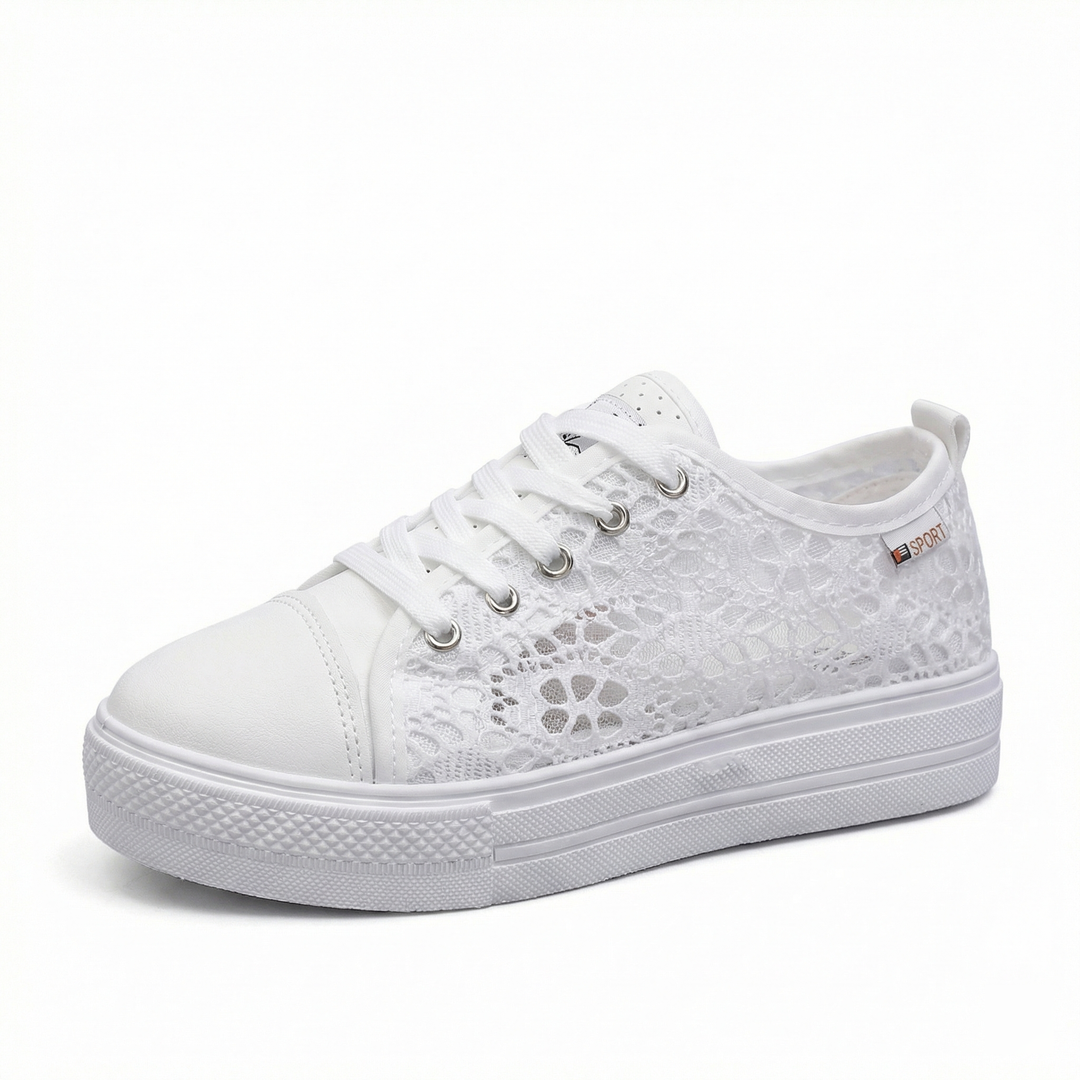 Drune | Stylische Niedrig Geschnittene Schnürsneakers mit Seitlichen Details und Sicherer Passform