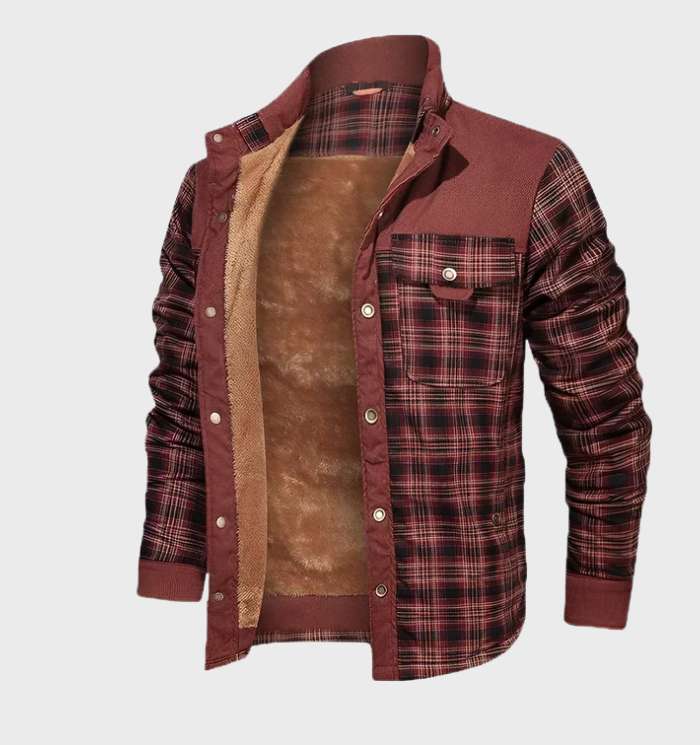 Drune | Karierte Flanelljacke mit Fleece-Futter