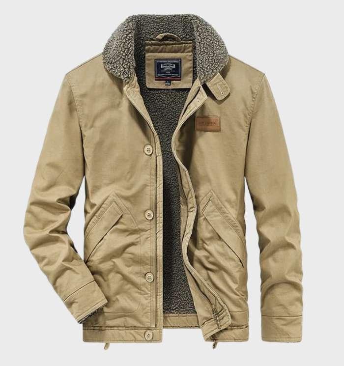 Drune | Schnitt- und Stichschutzjacke für Selbstverteidigung mit Taschen und Reißverschluss