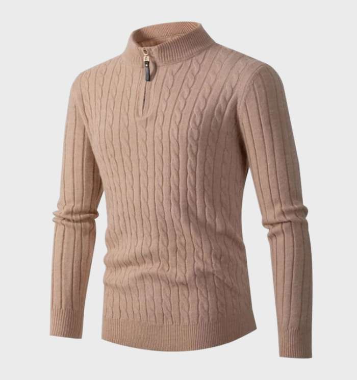 Drune - Schmal geschnittener Herrenstrickpullover