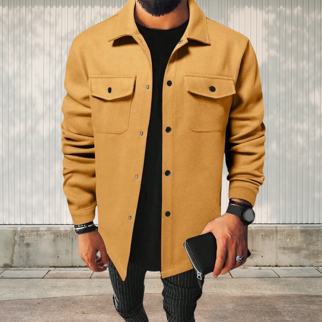 Drune | Herren Oversize-Hemdjacke aus Baumwolle, Vielseitig und Lässig