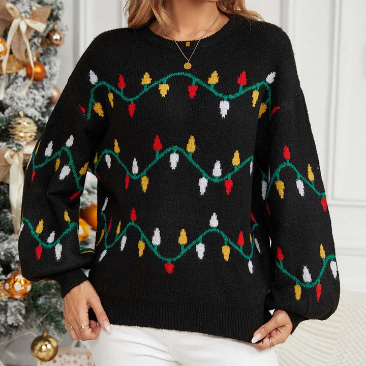 Drune | Bequemer Weihnachtsstrickpullover für Winter