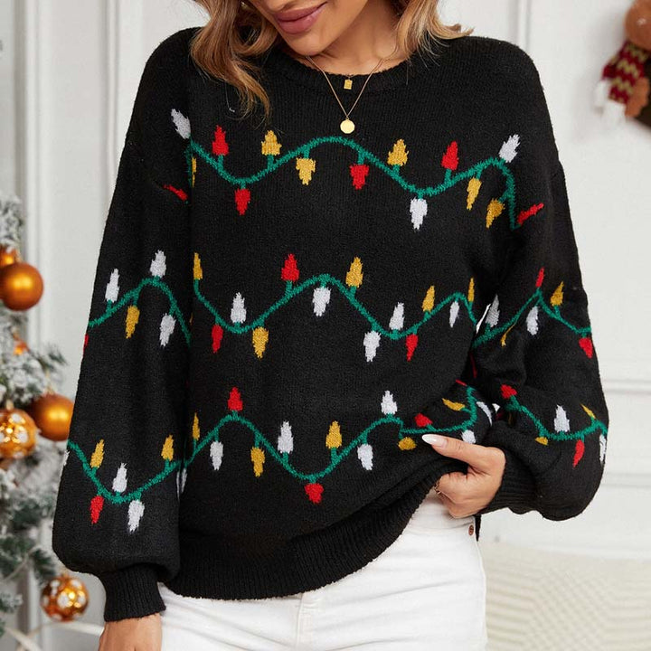 Drune | Bequemer Weihnachtsstrickpullover für Winter
