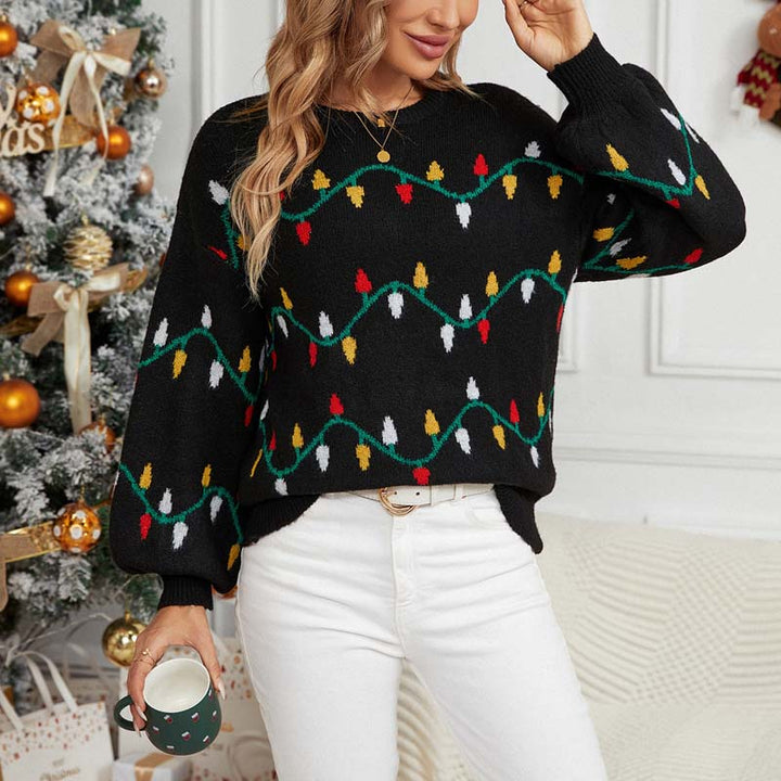 Drune | Bequemer Weihnachtsstrickpullover für Winter