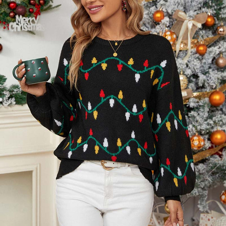 Drune | Bequemer Weihnachtsstrickpullover für Winter