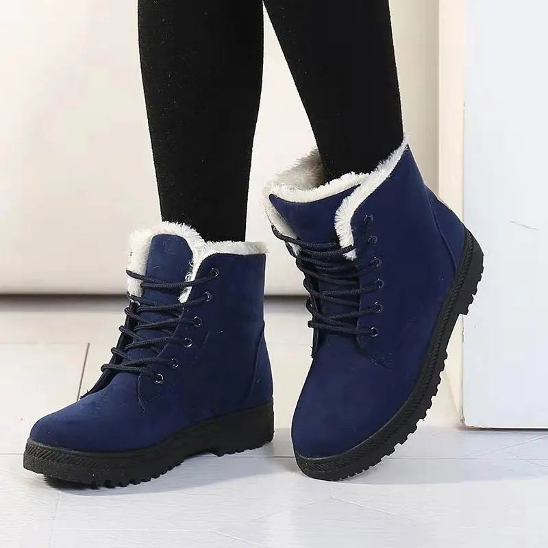 Drune | Damen Winter Schnür Schnee Stiefel