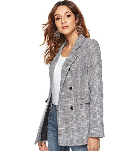 Drune | Karierte Blazer Moderner Schnitt Klassische Eleganz