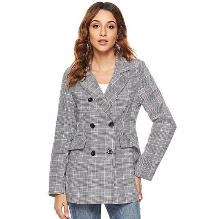 Drune | Karierte Blazer Moderner Schnitt Klassische Eleganz
