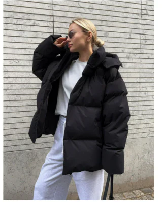 Drune | Damen Kurze Jacke mit Kapuze