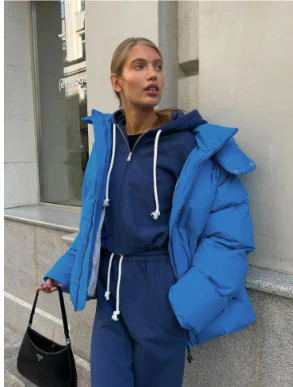 Drune | Damen Kurze Jacke mit Kapuze