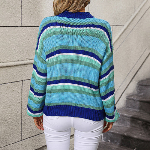 Drune | Gestreifter Pullover Acryl Farblich, Bequem