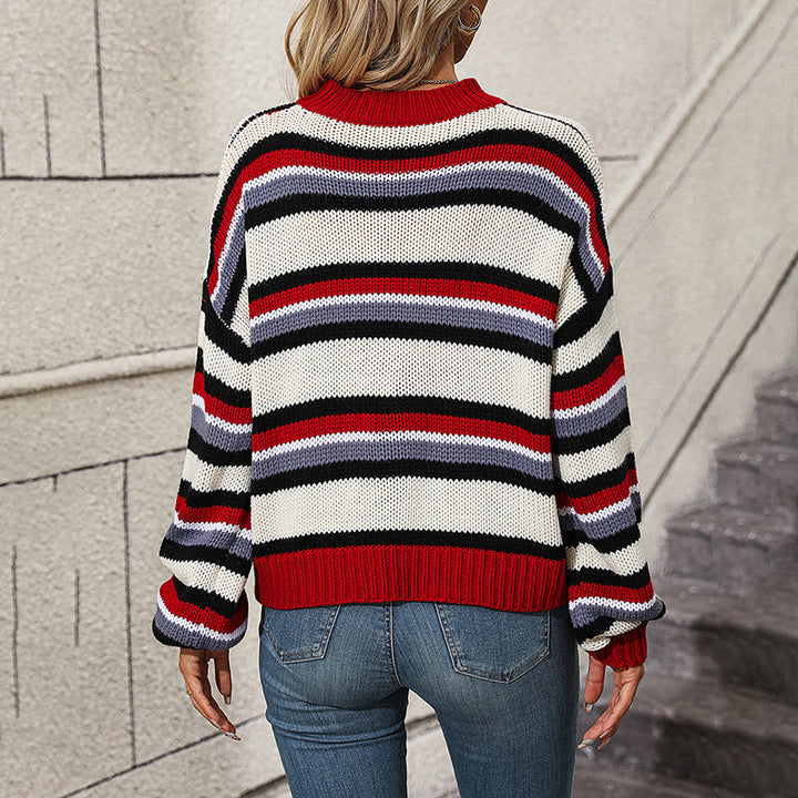 Drune | Gestreifter Pullover Acryl Farblich, Bequem