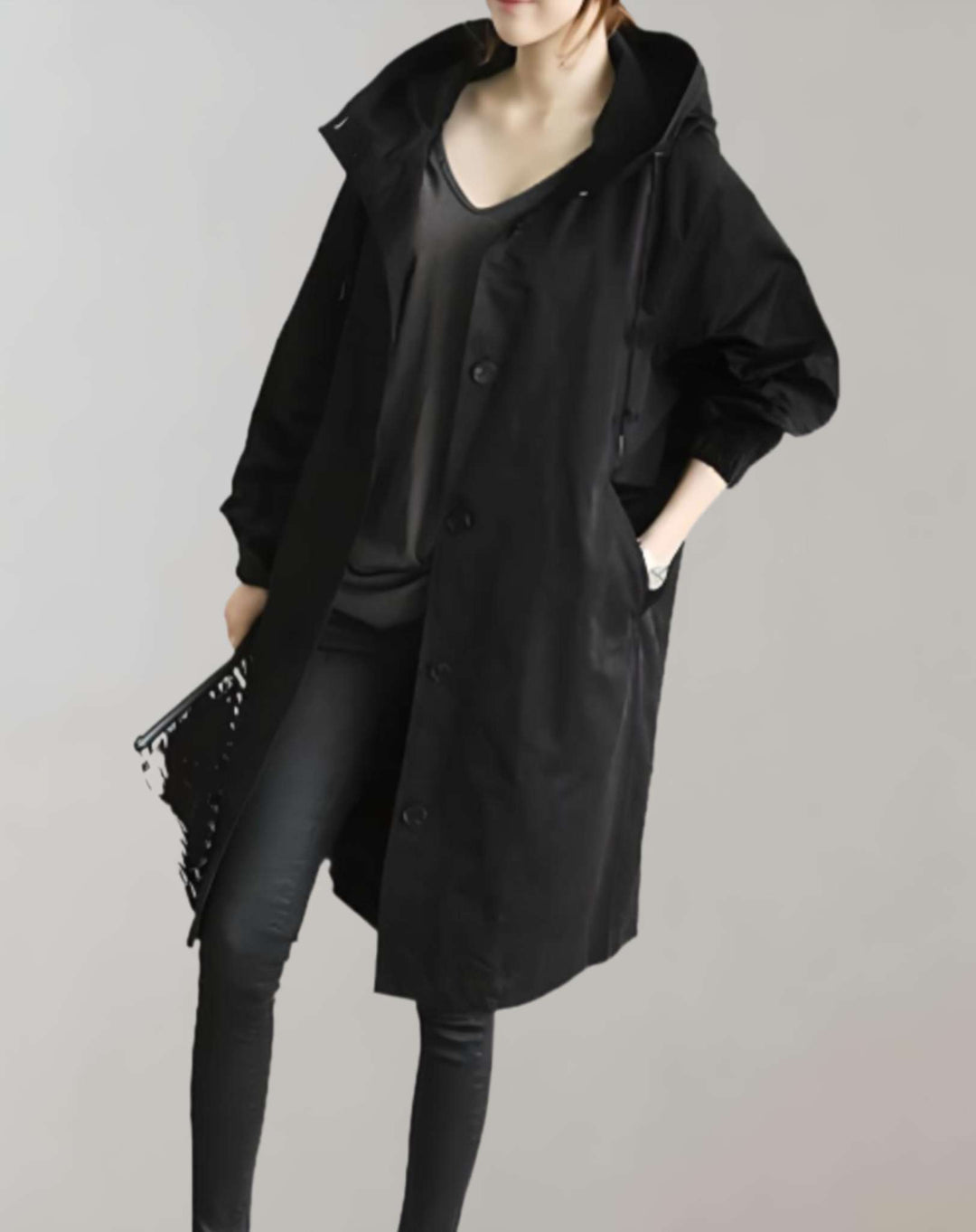 Drune | Warmer Trenchcoat Mit Kapuze