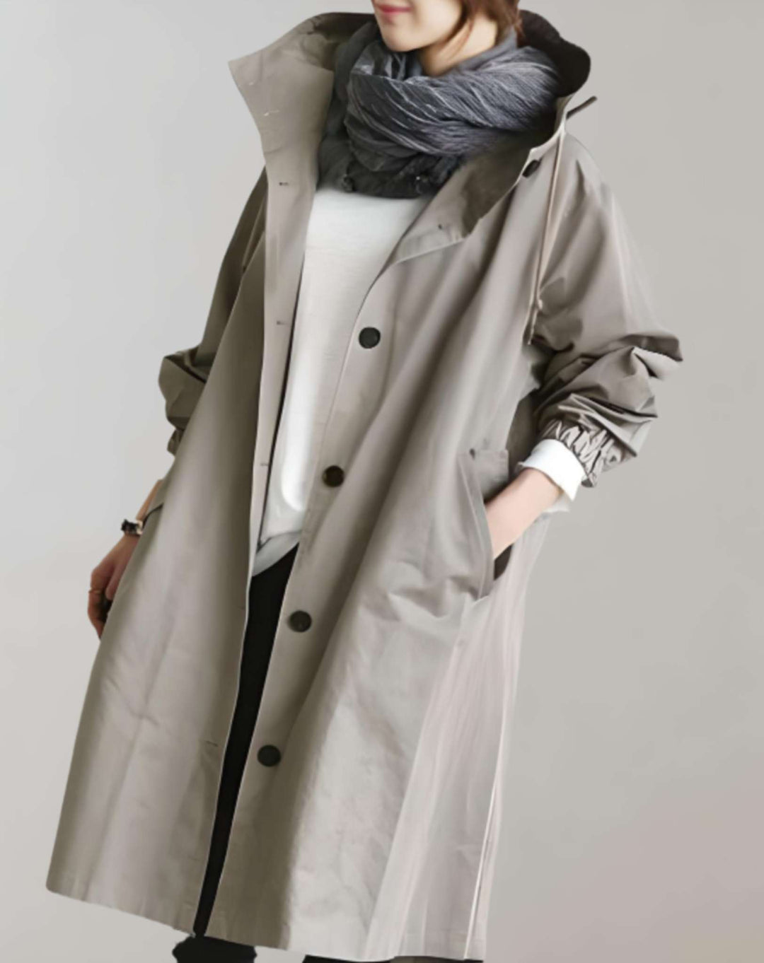 Drune | Eleganter Damen-Trenchcoat Lang