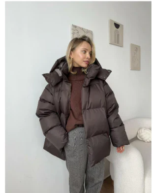 Drune | Damen Kurze Jacke mit Kapuze