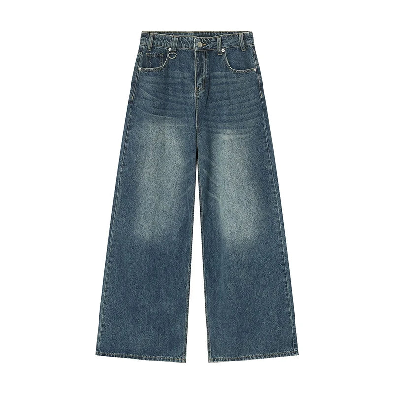 Drune | Herren Retro Baggy Jeans - Hohe Taille, Lockerer Schnitt