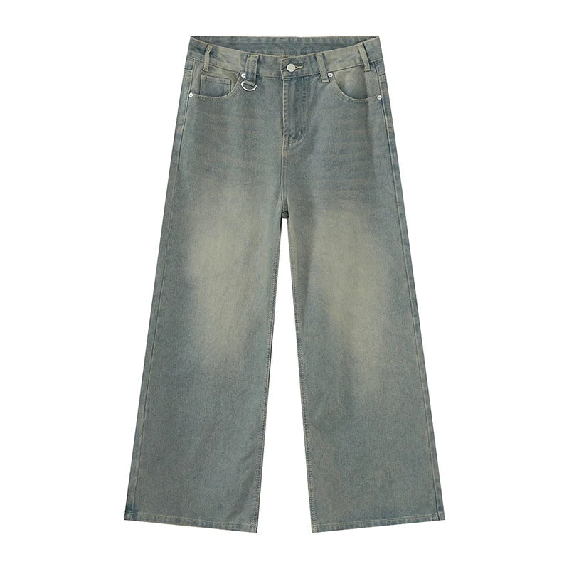 Drune | Herren Retro Baggy Jeans - Hohe Taille, Lockerer Schnitt