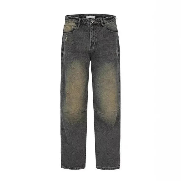 Drune | Weite Beinform Baggy Jeans für Männer - Lässig Lockere Passform