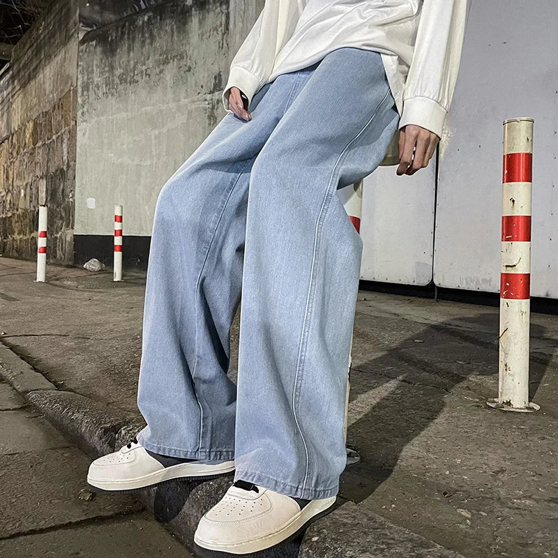 Drune | Weite Beinform Baggy-Jeans für Herren - Entspannte Freizeitstil