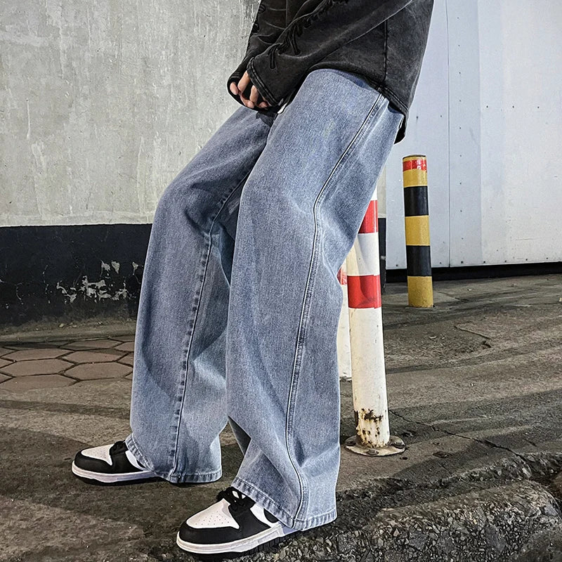 Drune | Weite Beinform Baggy-Jeans für Herren - Entspannte Freizeitstil