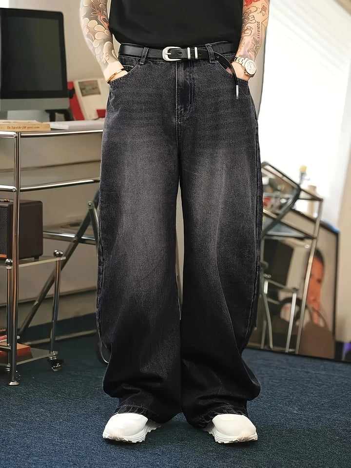 Drune | Baggy Jeans für Herren - Lockerer Schnitt Vintage-Look