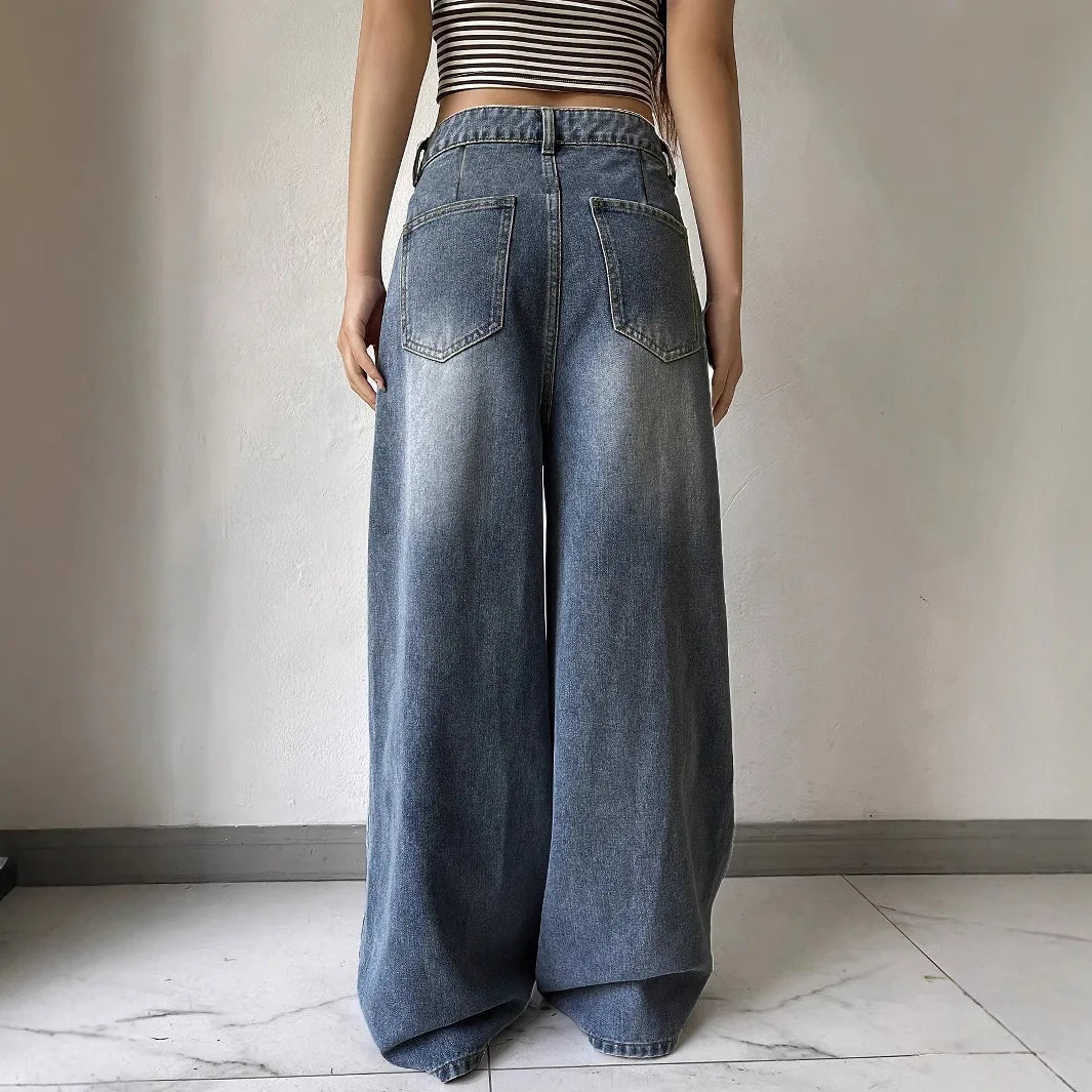 Drune | Weite Bein Baggy Jeans - Lässiger Komfort