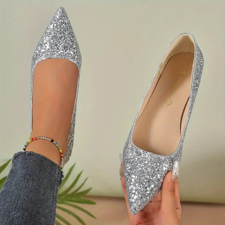 Drune | Schuhe Mit Pailletten Und Niedrigen Absätzen