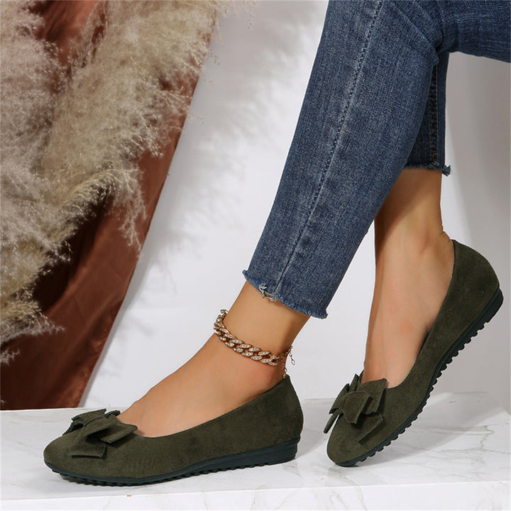 Drune | Schleifen Orthopädische Ballerinas Damenschuhe