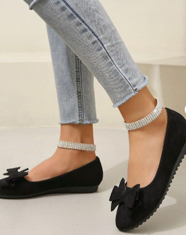 Drune | Schleifen Orthopädische Ballerinas Damenschuhe