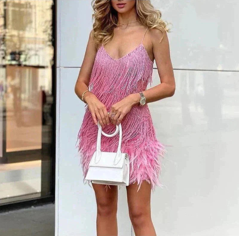 Drune | Federn-Minikleid Für Frauen