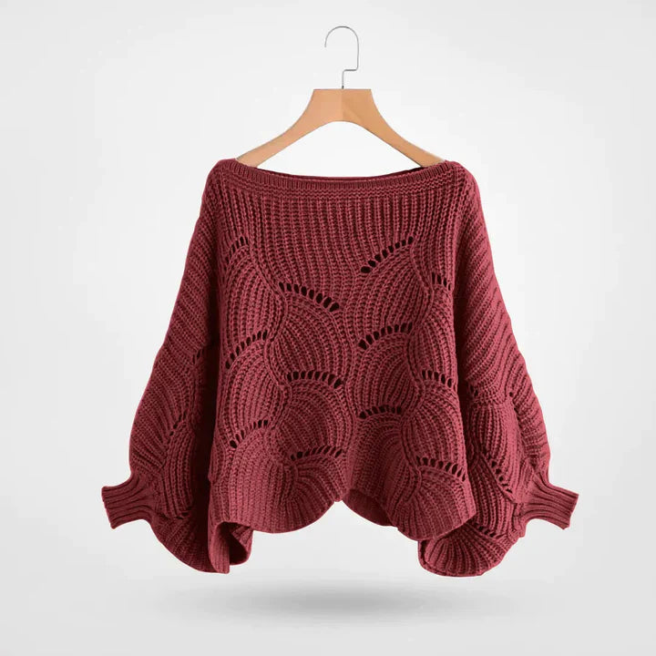 Drune | Gestrickter Pullover mit Fledermausärmeln