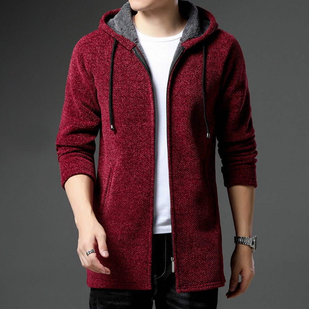 Drune | Reißverschlussjacke mit Kapuze Weiche Strickware Modern und Bequem