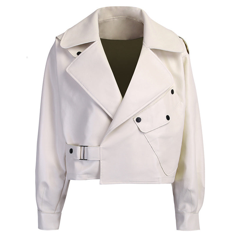 Drune | Kurzes Damenjackett - Eine lässige Lederjacke für Damen