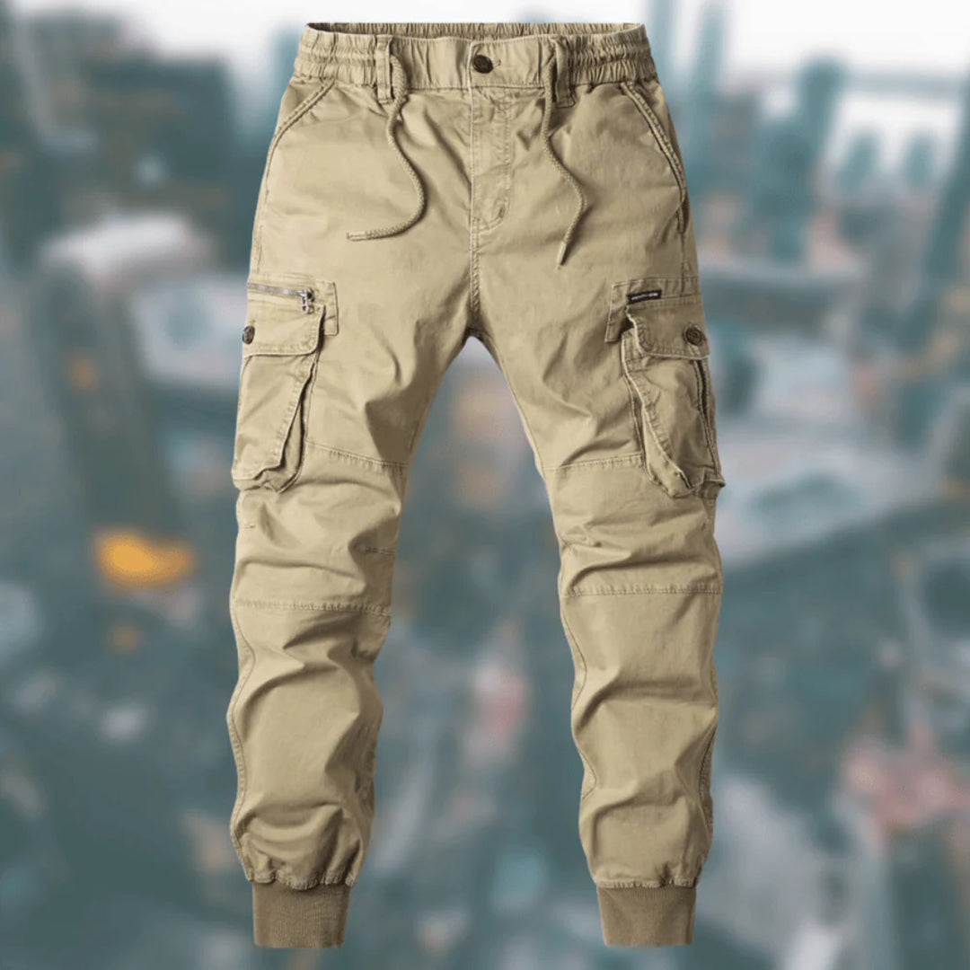 Drune | Cargo Jogginghose - Bequeme Jogger mit Taschen & Bündchen für Outdoor & Freizeit