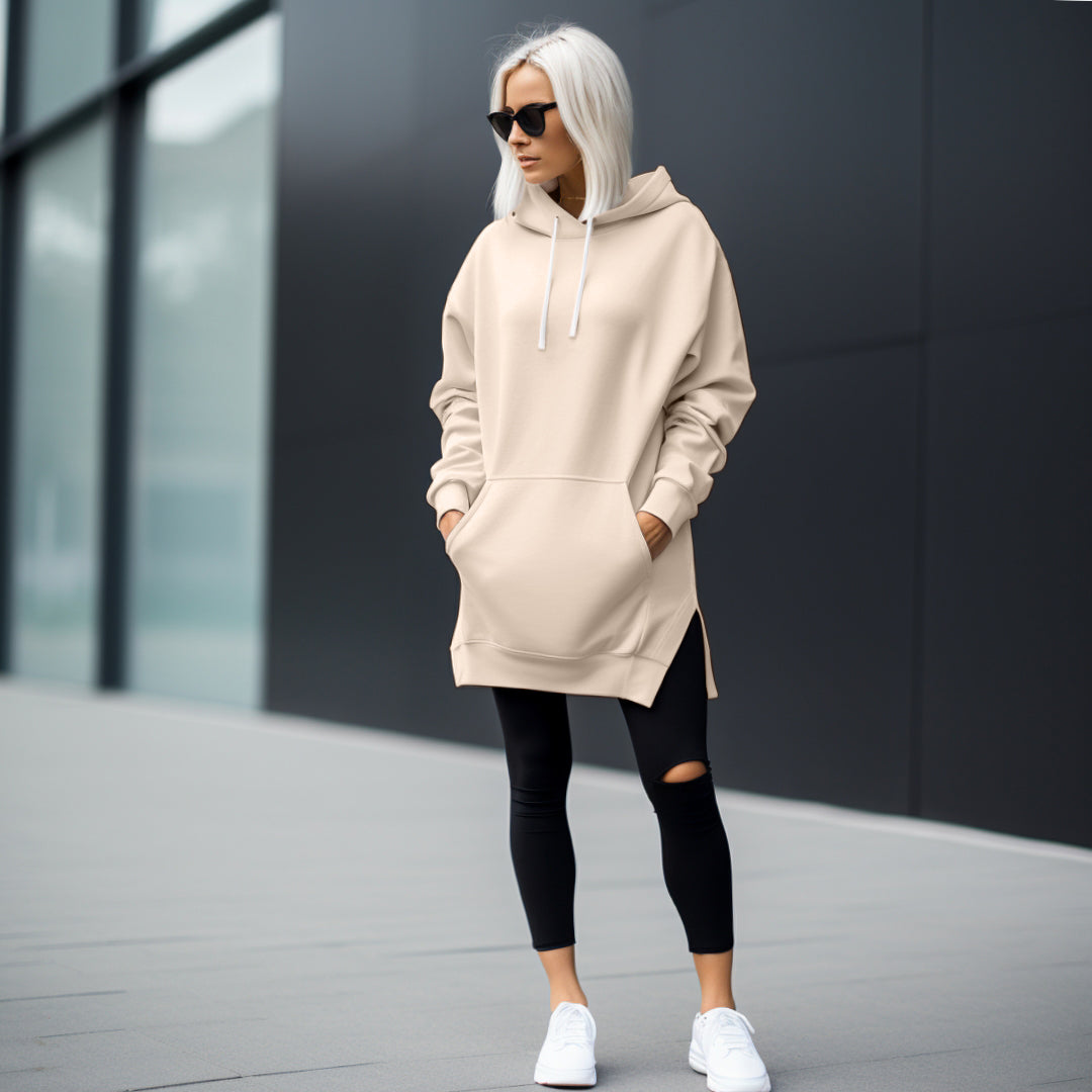 Drune | Elegantes Oversized-Kleid mit Kapuze