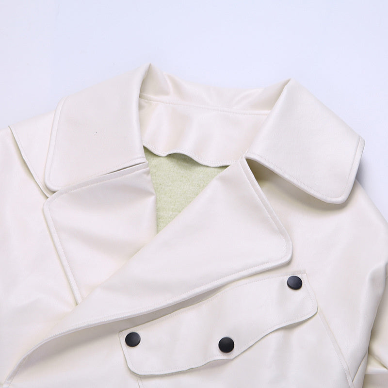 Drune | Kurzes Damenjackett - Eine lässige Lederjacke für Damen