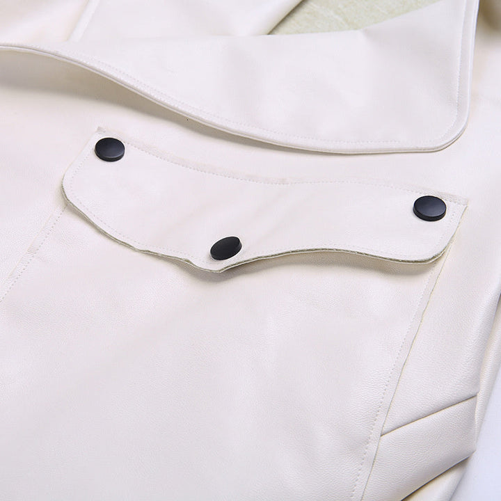 Drune | Kurzes Damenjackett - Eine lässige Lederjacke für Damen