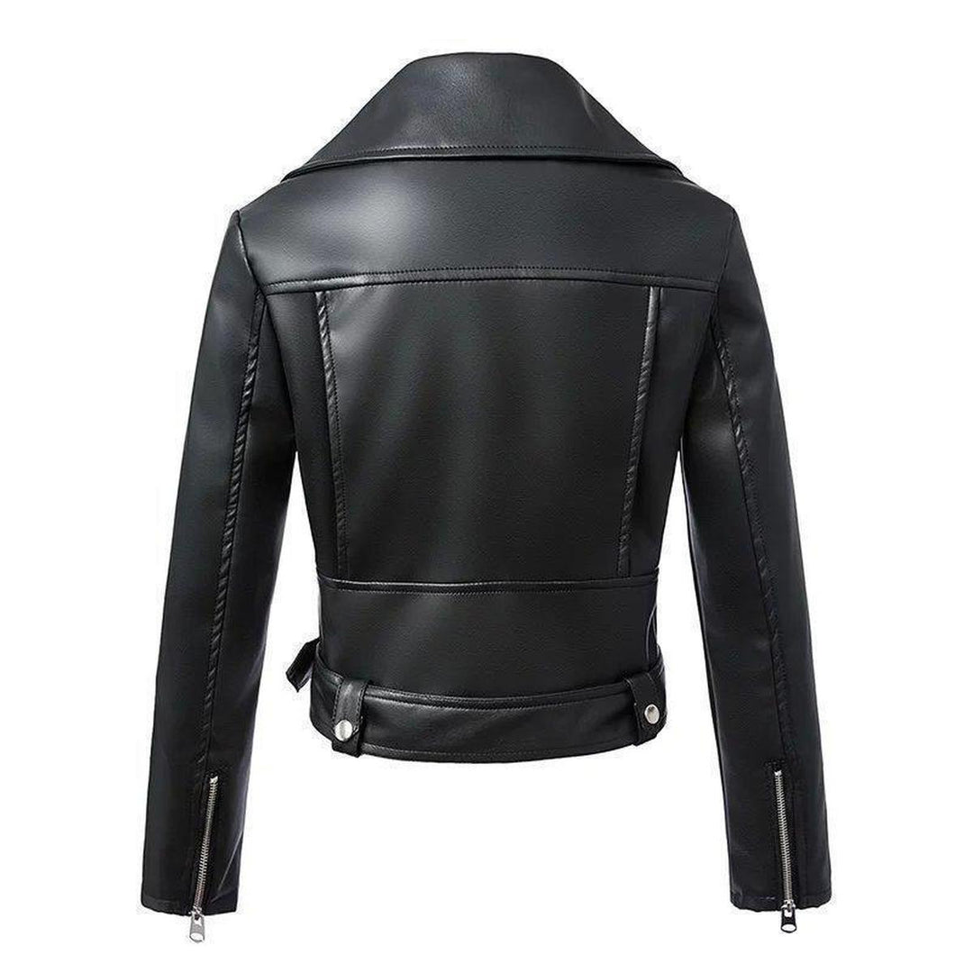 Drune | Gürtel Schwarze Kunstleder Bikerjacke